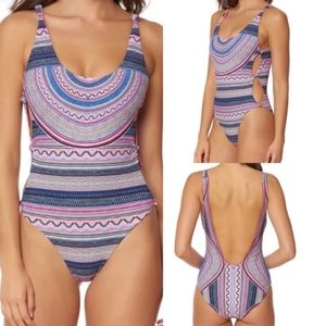Red Carter Coral Reef Festival Swimsuit